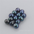 Snh Black Color Natural Loose Teardrop Pearl Beads